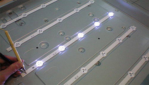 Замена светодиодной подсветки телевизора в Минске